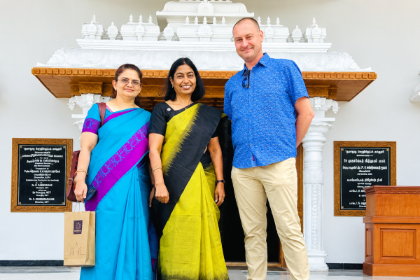 Mr. Royce Horak, English Language Fellow at CUSAT, Kochi, visited Kumaraguru on December 16, 2025, and conducted a Masterclass on Business English for STEM Entrepreneurs for members of the FORGE Incubation Center.