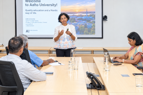 Ms. Krithika Srinivasan (Kit), Aalto University, Finland, delivered an engaging session for over 30 faculty members of Kumaraguru College of Technology, on Finnish India