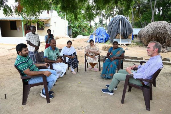 Dr. Wicher Holland from PUM Netherlands Senior Expert, visited Kumaraguru, many villages and had meetings with our farmers, and learning first-hand about dairy animal care.